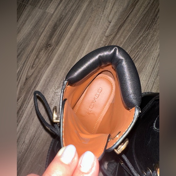 Women’s Coach Lorimer Leather Lace Up Boots - Picture 7 of 8